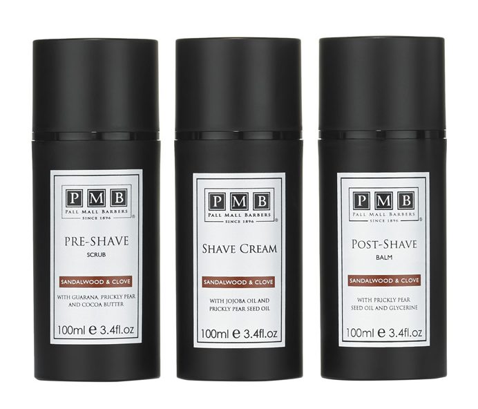 Sandalwood & Clove 3 Step Shaving System | Pall Mall Barbers Best Men Products