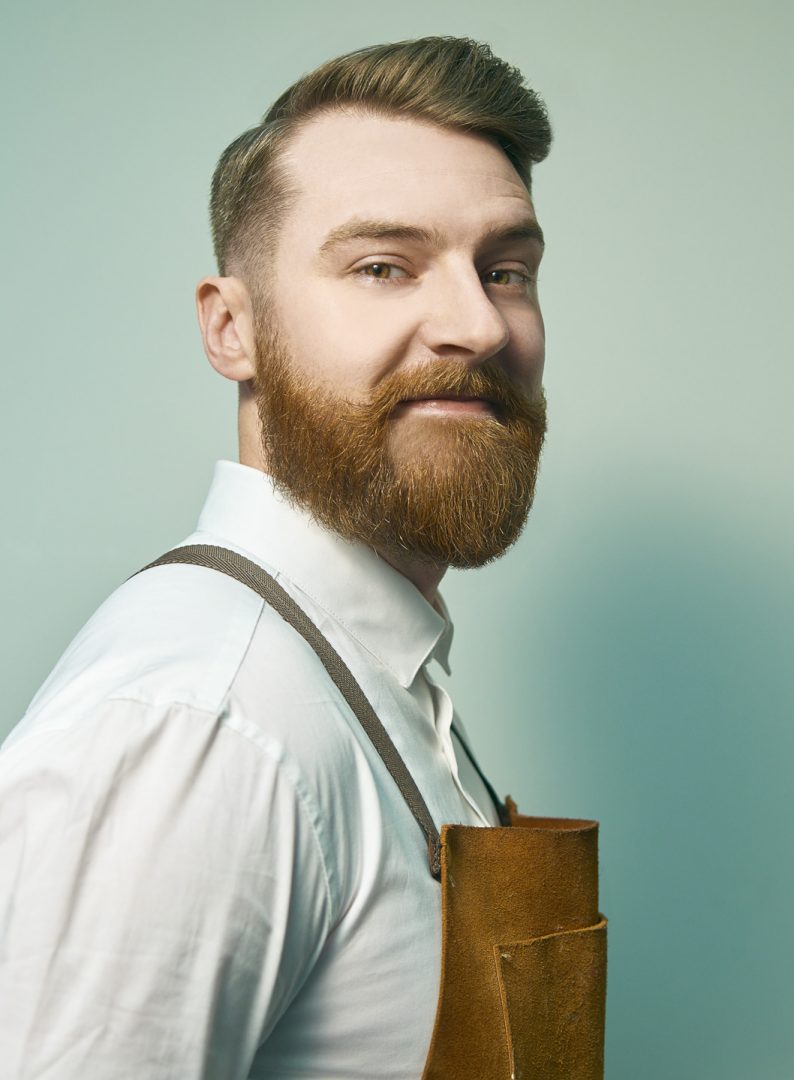 Full beard tapered edges