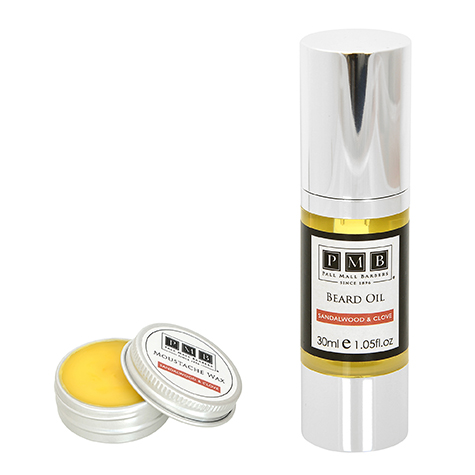 Beard oil and moustache wax