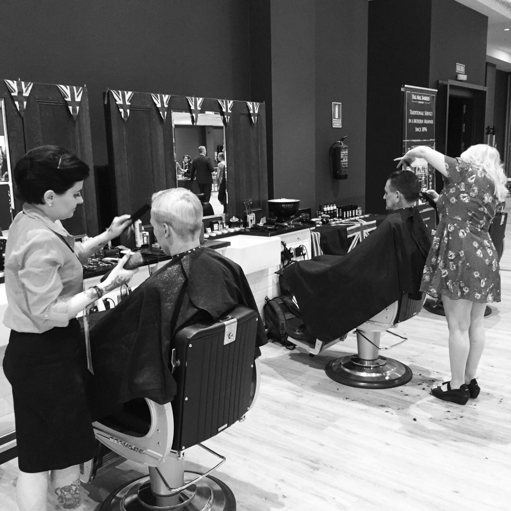 The Pall Mall Barbers team hard at work at World Retail Congress 2018